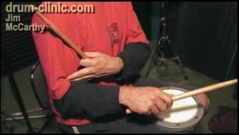 Live drum lesson clips - hand position and grip