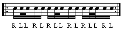 Weak hand groove exercise