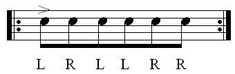 Paradiddlediddle exercise
