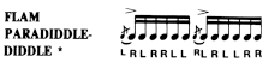 flam paradiddle-diddle as it is